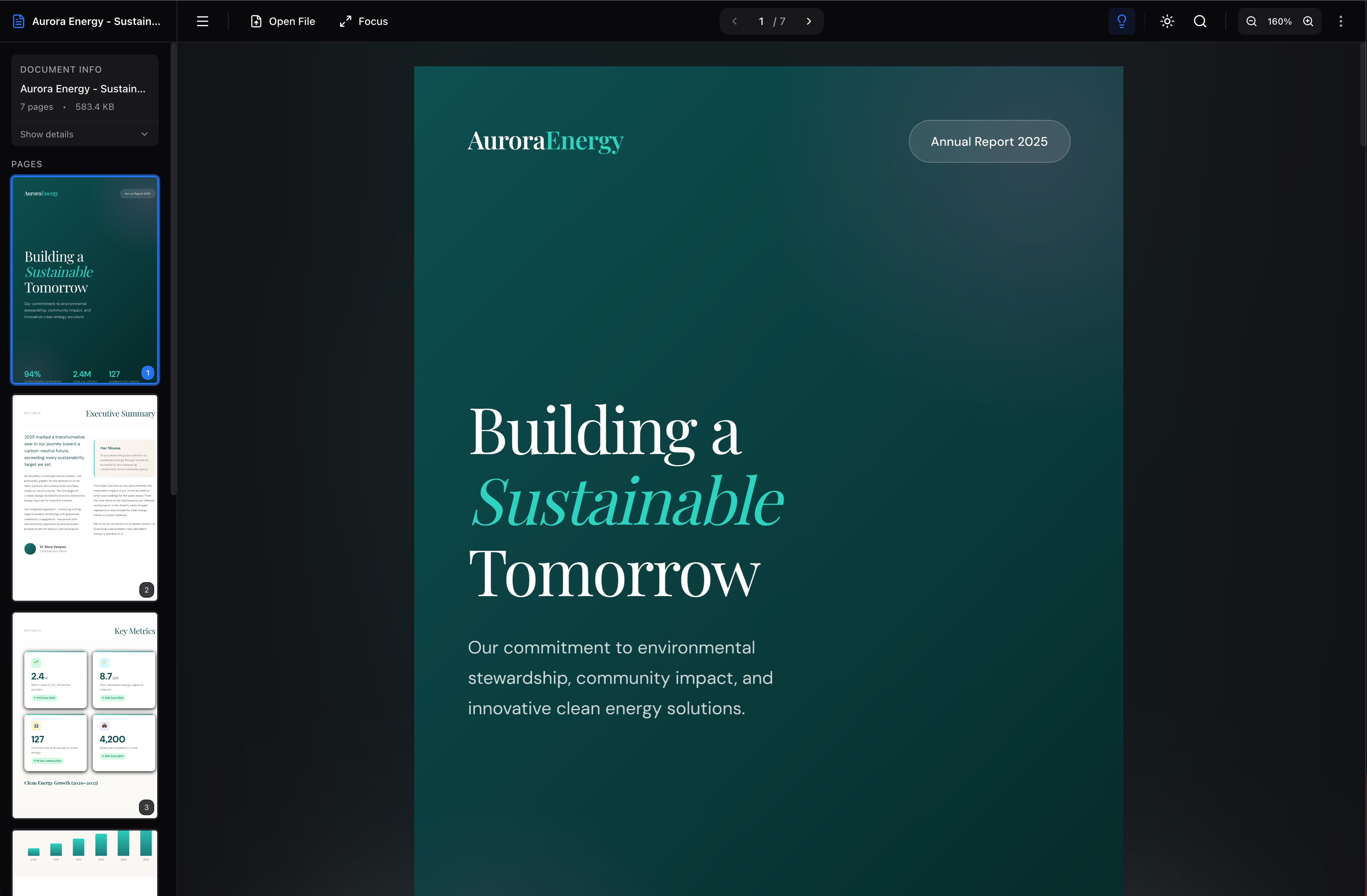 A PDF open in the Readlet reading workspace